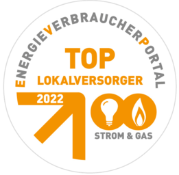 TOP Lokalversorger 2022 Logo Energieverbraucherportal TOP Lokalversorger 2022 Strom & Gas